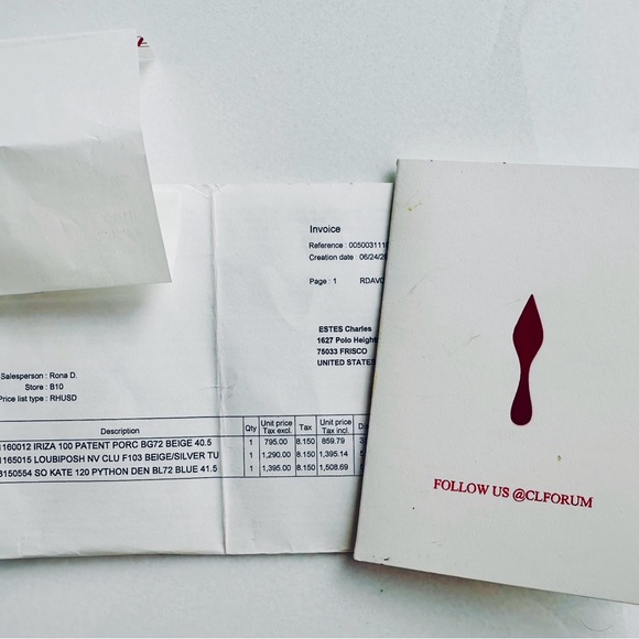 Louboutin Loubiposh Spiked Glitter Clutch Crossbody - Picture 14 of 14